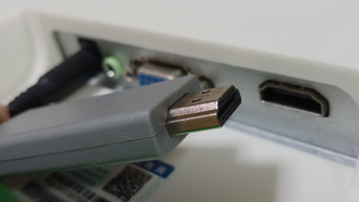 HDMI connection